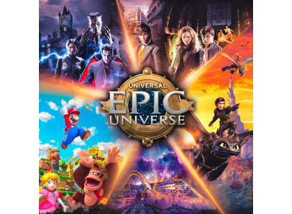 UNIVERSAL -1-Day Basic PLUS 1-Day Universal Epic Universe Ticket - (Com data agendada)